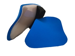 Custom Made Orthotics Arch Supports 1/8" blue EVA cushion top cover