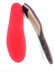 Custom Made Orthotics, Full Length With 1/8" red perforated Eva with 1/8" black khaos cushion top cover