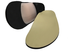 Custom Made Orthotics Full Length 1/8" black eva with tan vinyl cushion top cover